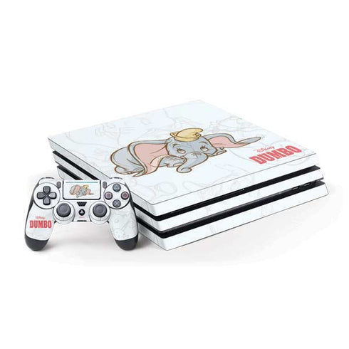 Disney Dumbo Classic sketched portrait PS4 Pro Bundle Skin