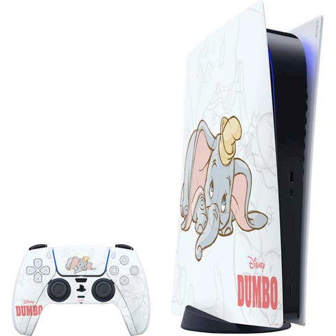 Disney Dumbo Classic sketched portrait PS5 Digital Edition Bundle Skin