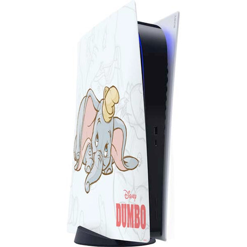 Disney Dumbo Classic sketched portrait PS5 Digital Edition Console Skin