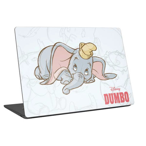 Disney Dumbo Classic sketched portrait Universal Laptop 18in (14.6 x 10.6in) Skin