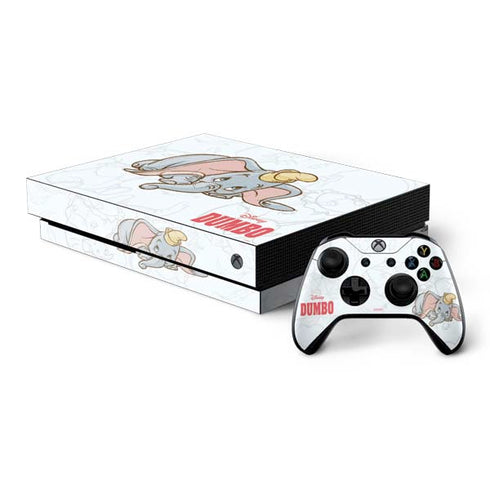 Disney Dumbo Classic sketched portrait Xbox One X Bundle Skin