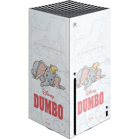 Disney Dumbo Classic sketched portrait Xbox Series X Console Skin