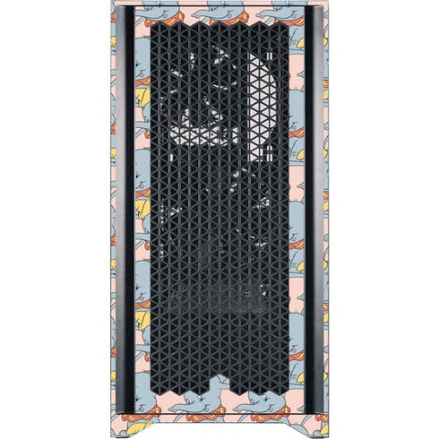 Disney Dumbo Face Pattern Corsair 4000D Tempered Glass Mid-Tower ATX Case Skin