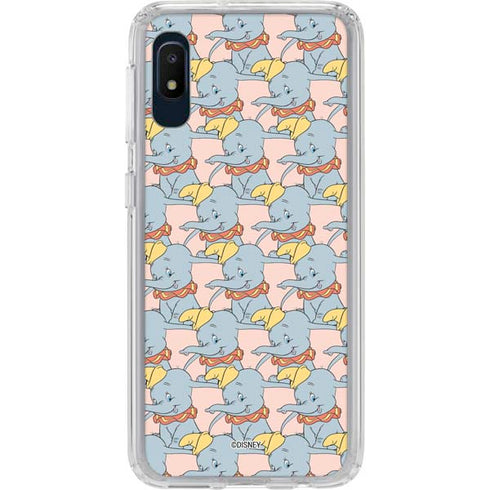 Disney Dumbo Face Pattern Galaxy A10e Clear Case