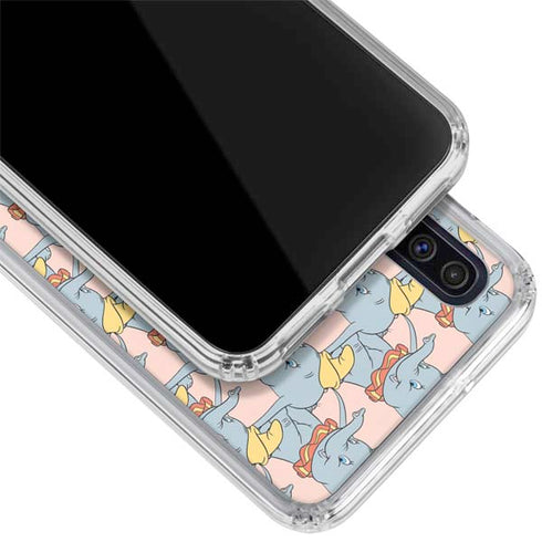 Disney Dumbo Face Pattern Galaxy A50 Clear Case