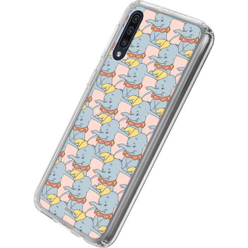 Disney Dumbo Face Pattern Galaxy A50 Clear Case