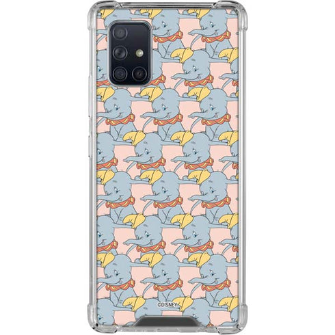 Disney Dumbo Face Pattern Galaxy A71 5G Clear Case