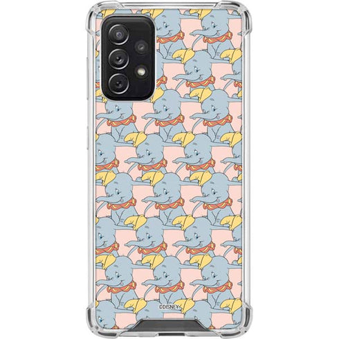 Disney Dumbo Face Pattern Galaxy A72 5G Clear Case