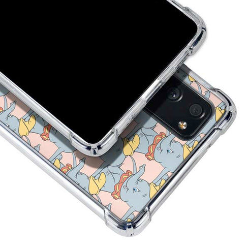 Disney Dumbo Face Pattern Galaxy S20 FE Clear Case