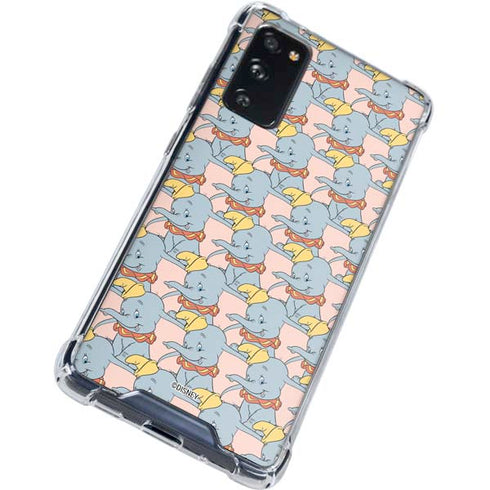 Disney Dumbo Face Pattern Galaxy S20 FE Clear Case