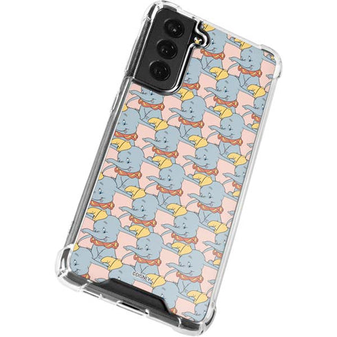 Disney Dumbo Face Pattern Galaxy S21 FE Clear Case