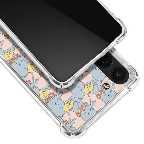 Disney Dumbo Face Pattern Galaxy S23 Clear Case