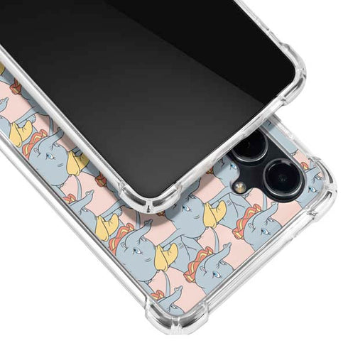 Disney Dumbo Face Pattern Galaxy S23 FE Clear Case