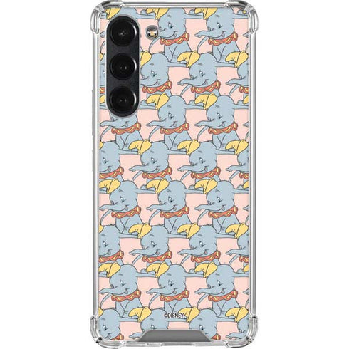 Disney Dumbo Face Pattern Galaxy S23 Plus Clear Case