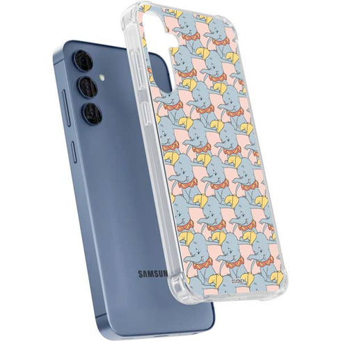 Disney Dumbo Face Pattern Galaxy S24 Clear Case