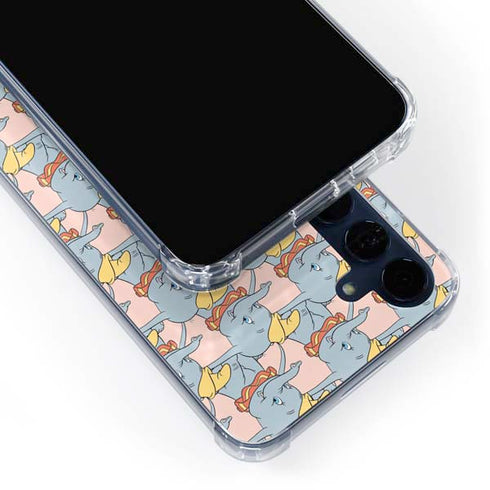 Disney Dumbo Face Pattern Galaxy S24 Clear Case