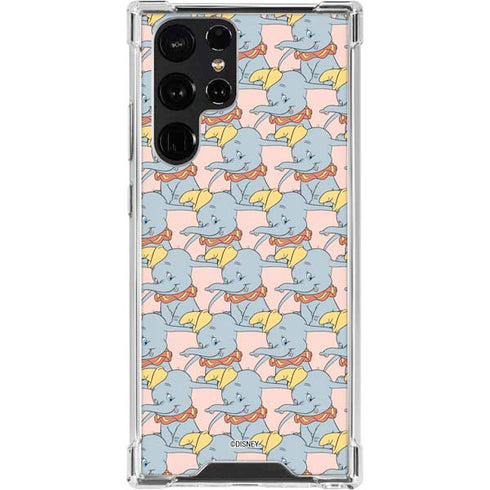 Disney Dumbo Face Pattern Galaxy S24 Ultra Clear Case