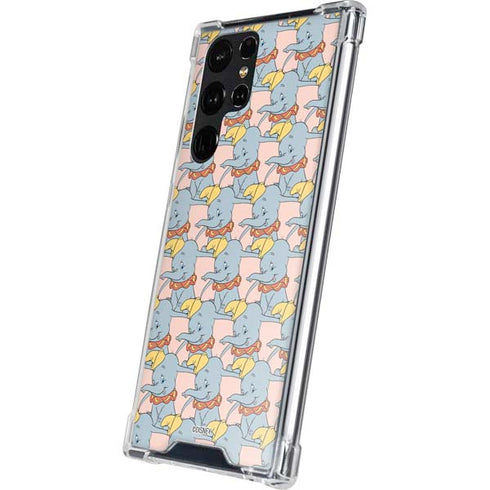 Disney Dumbo Face Pattern Galaxy S24 Ultra Clear Case
