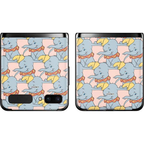 Disney Dumbo Face Pattern Galaxy Z Flip Skin