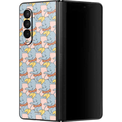 Disney Dumbo Face Pattern Galaxy Z Fold3 5G Skin