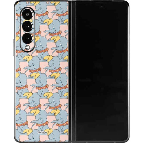 Disney Dumbo Face Pattern Galaxy Z Fold3 5G Skin