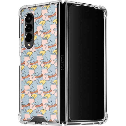 Disney Dumbo Face Pattern Galaxy Z Fold4 5G Clear Case