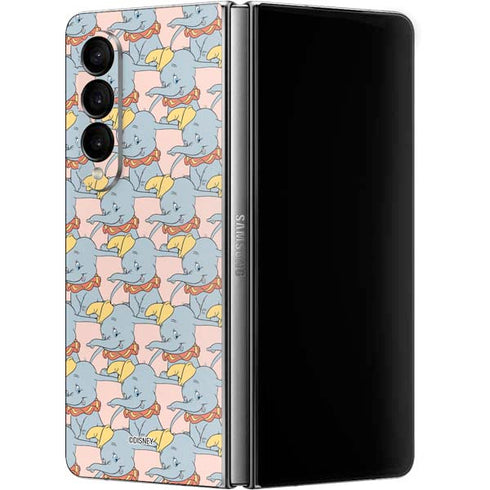 Disney Dumbo Face Pattern Galaxy Z Fold4 5G Skin