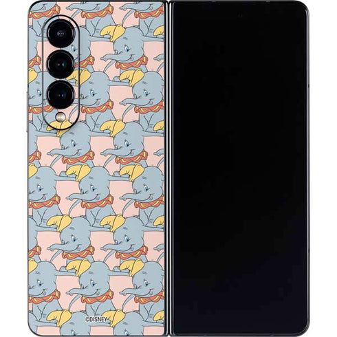 Disney Dumbo Face Pattern Galaxy Z Fold4 5G Skin