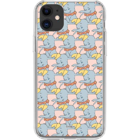 Disney Dumbo Face Pattern iPhone 11 Clear Case