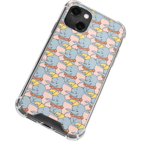 Disney Dumbo Face Pattern iPhone 13 Mini Clear Case