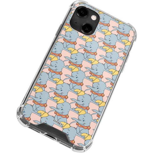 Disney Dumbo Face Pattern iPhone 14 Clear Case