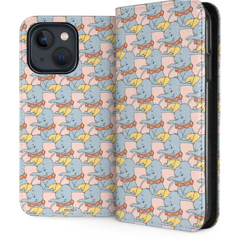 Disney Dumbo Face Pattern iPhone 14 Folio Case