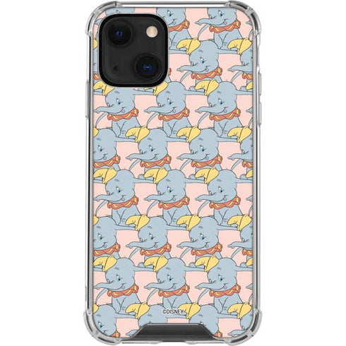 Disney Dumbo Face Pattern iPhone 14 Plus Clear Case