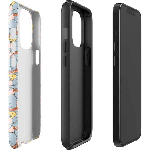 Disney Dumbo Face Pattern iPhone 14 Pro Impact Case