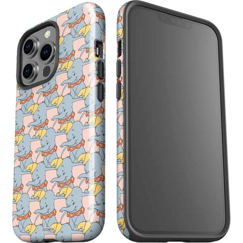 Disney Dumbo Face Pattern iPhone 15 Pro Impact Case
