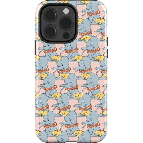 Disney Dumbo Face Pattern iPhone 15 Pro Impact Case