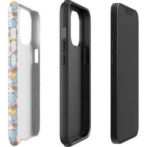 Disney Dumbo Face Pattern iPhone 15 Pro Max Impact Case
