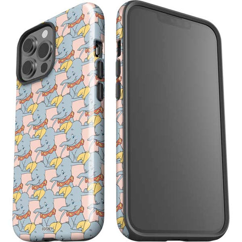 Disney Dumbo Face Pattern iPhone 15 Pro Max Impact Case