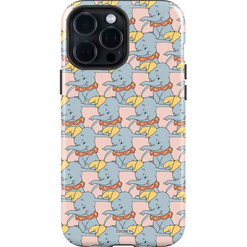 Disney Dumbo Face Pattern iPhone 15 Pro Max Impact Case