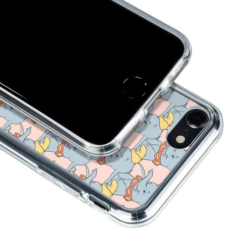 Disney Dumbo Face Pattern iPhone SE (2nd & 3rd Gen) Clear Case
