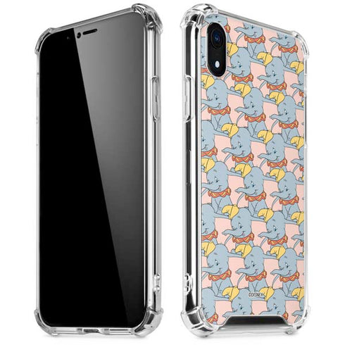 Disney Dumbo Face Pattern iPhone XR Clear Case