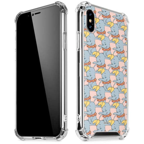 Disney Dumbo Face Pattern iPhone XS Max Clear Case