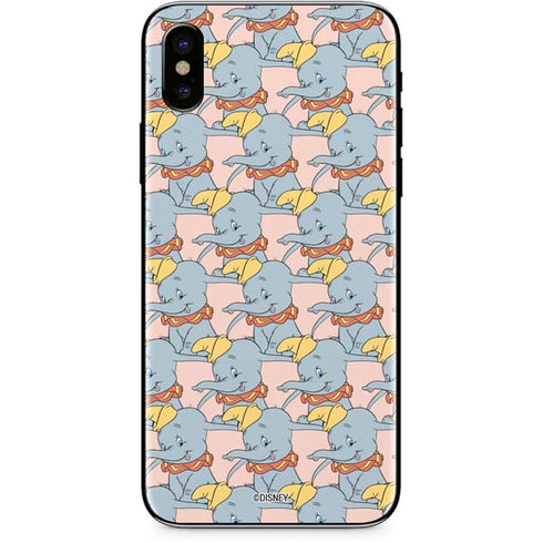 Disney Dumbo Face Pattern iPhone XS Skin