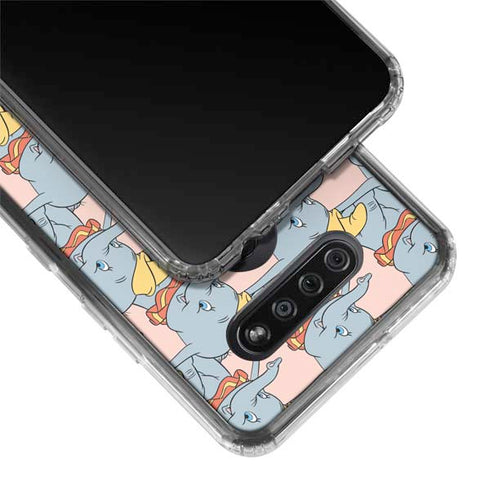Disney Dumbo Face Pattern LG K51/Q51 Clear Case