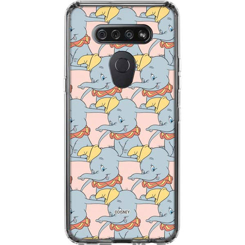 Disney Dumbo Face Pattern LG K51/Q51 Clear Case
