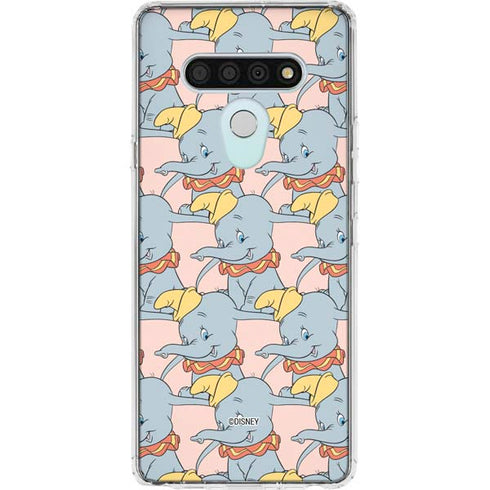 Disney Dumbo Face Pattern LG Stylo 6 Clear Case
