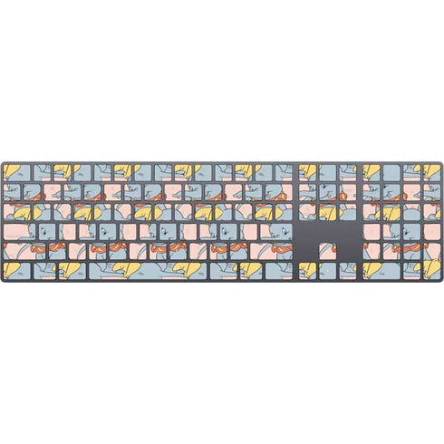Disney Dumbo Face Pattern Magic Keyboard with Numeric Keypad Skin