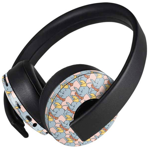 Disney Dumbo Face Pattern PlayStation 4 Gold Wireless Headset Skin