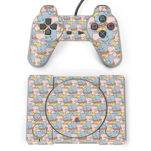 Disney Dumbo Face Pattern PlayStation Classic Bundle Skin
