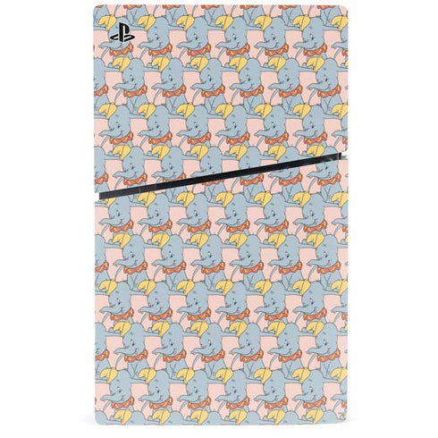 Disney Dumbo Face Pattern PS5 Slim Disk Bundle Skin